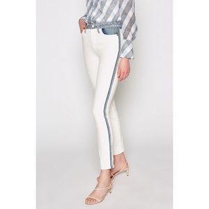 Joie Gracelyn Two Tone Skinny Ankle Jeans